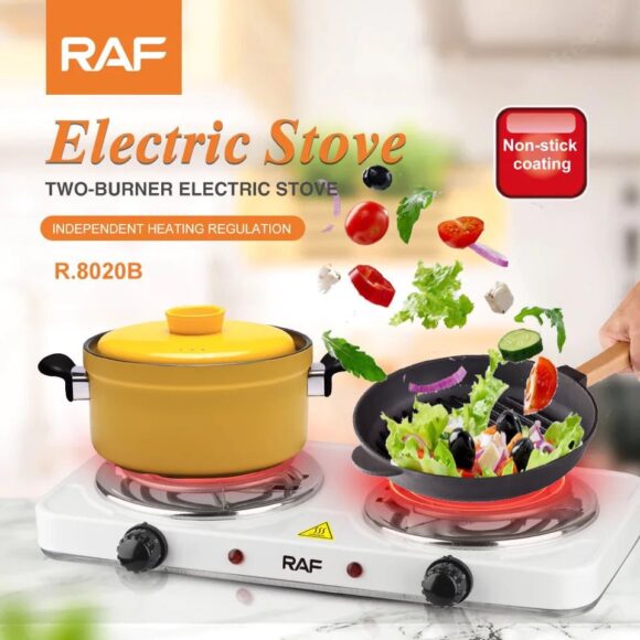 Brand RAF Electric Hot Plate Double Electric Stove 1000W