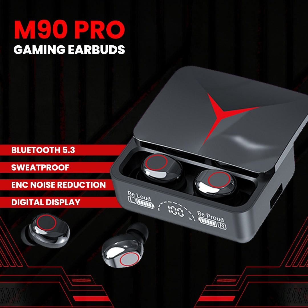 M90 Pro TWS Wireless Earbuds – Bluetooth Earphones with LED Display