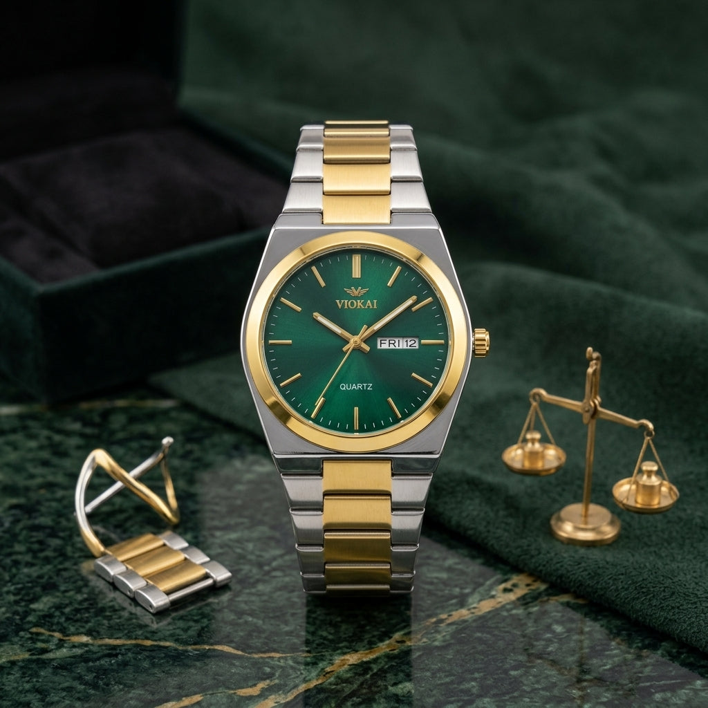 Wokai Stainless Steel Waterproof Men’s Watch
