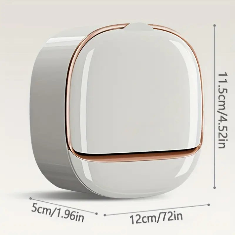 Mounted Luxury Soap Holder with Lid and Drainage Tray